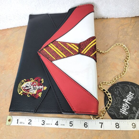 Danielle Nicole Harry Potter Gryffindor Uniform Clutch Purse Chain Strap Handbag - Picture 9 of 10